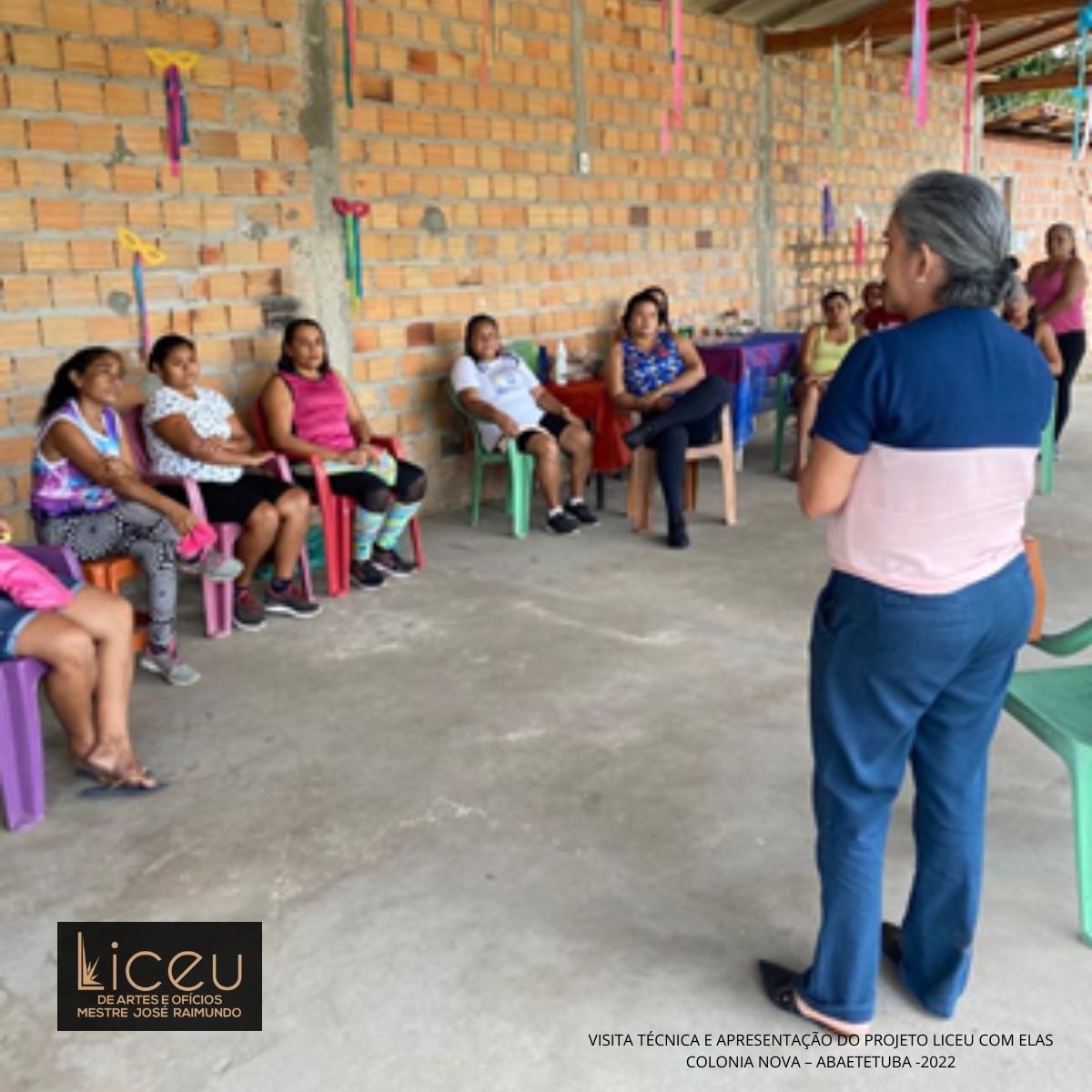 Visita Técnica e Apresentação do Projeto Liceu com Elas Colônia Nova (2022)